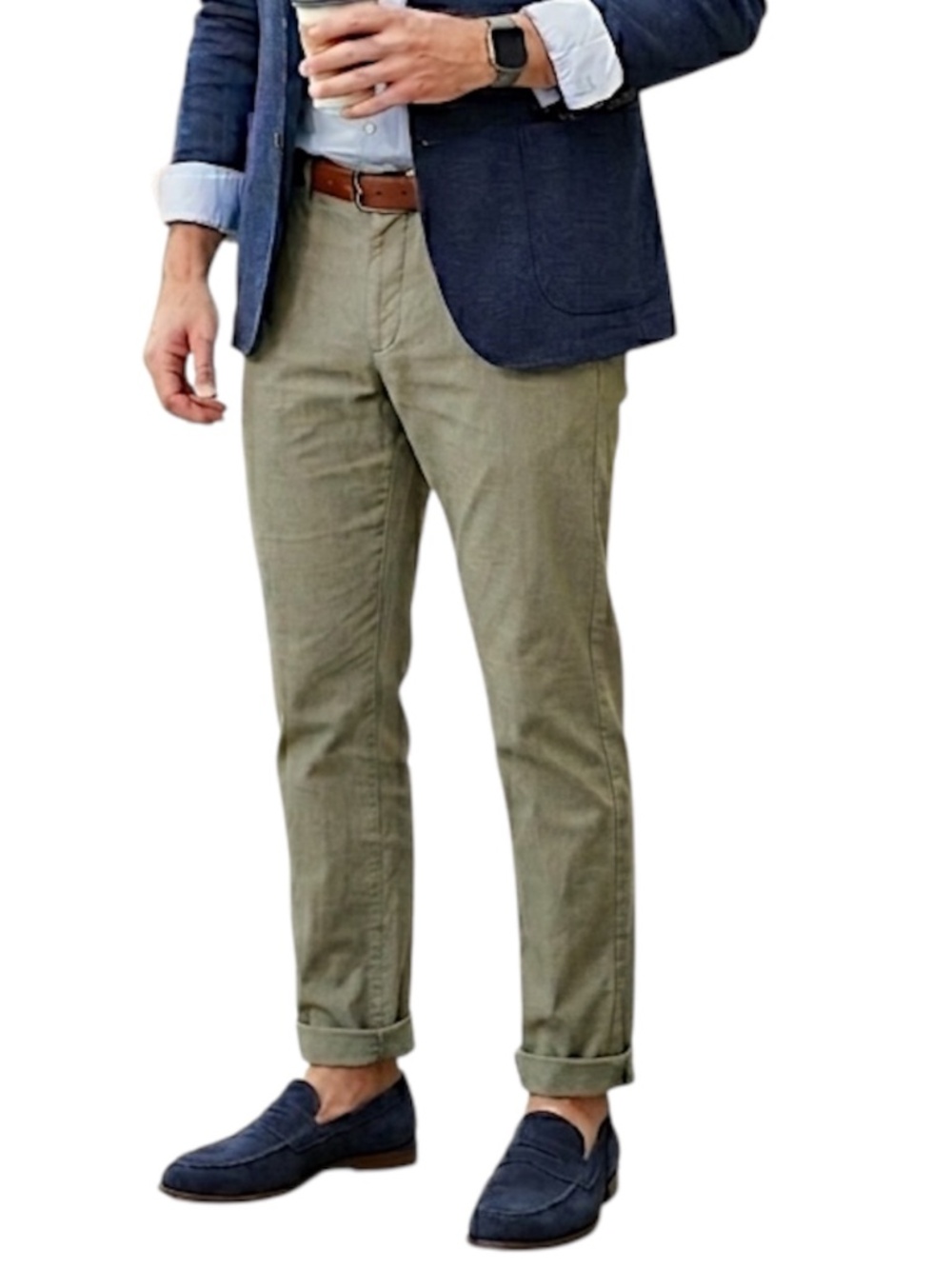 Banana Republic pure cotton AIDEN fit khaki slim straight chinos pants 33